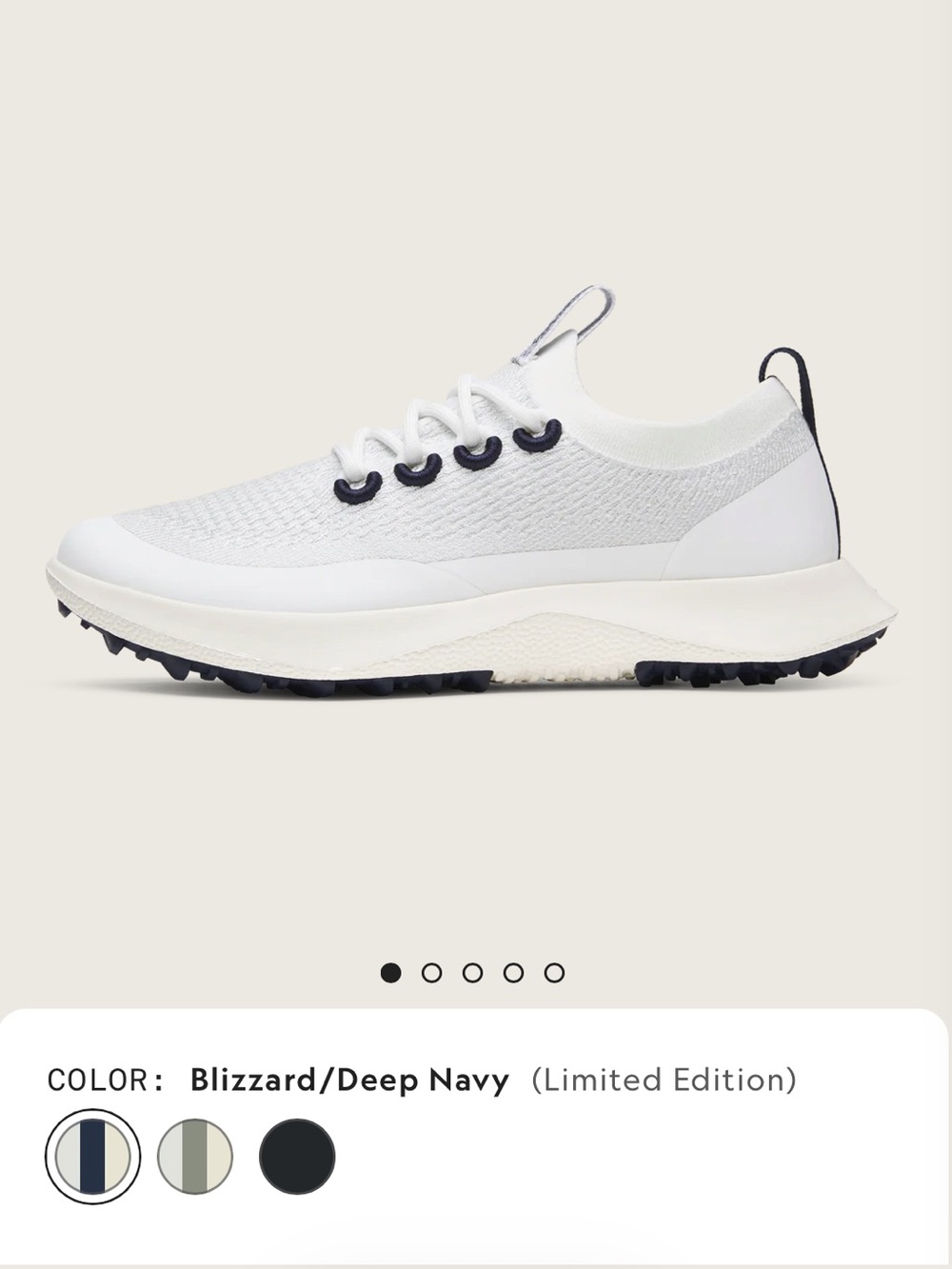 Allbird Tree Dasher 2 white and navy
